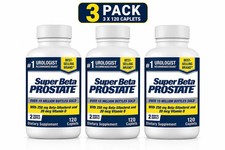 3 Pack Men's Health  SUPER BETA PROSTATE Support Supplement Caplets 120 ct picture