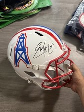 Eddie George Tennessee Titans Autographed Full Size Helmet Fanatics COA picture