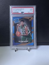 2017 Panini Donruss Jayson Tatum Rated Rookie RC #198 PSA 9 Boston Celtics picture
