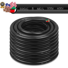 50ft 8/4 8 AWG Portable Power Cable (4 Conductor) SOOW 600V 8 Gauge Electric picture