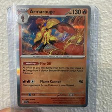 Armarouge 041/198 VERTICAL LINE HOLO USA EXCLUSIVE Pokemon Scarlet & Violet TCG picture