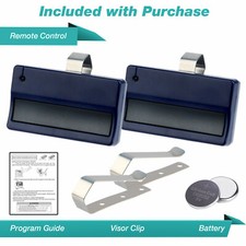 2x Garage Door Gate Remote Opener Replacement for Chamberlain 315mhz 139.53753 picture