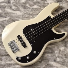 Glarry Fretless PJ Precision Bass - 4-String - Vintage White - Rosewood picture