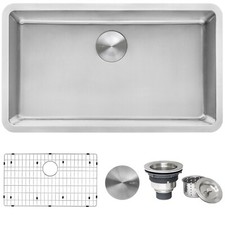 Ruvati 31-inch Undermount 16 Gauge Single Bowl Kitchen Sink- RVM5931 (138066) picture