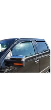 AVS Smoke Rain Guards Vent Visors Shade for 2009-2014 Ford F150 Crew Cab picture