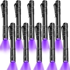 10x Portable 395nm UV Light Penlight Black Light Clip Pen Light Flashlight Torch picture