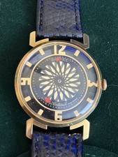 Vintage Ernest Borel Cocktail Kaleidoscope Mystery Dial Swiss Mechanical Watch picture