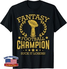 Fantasy Football Funny Champ Champion Draft 2019 Unisex T-Shirt picture
