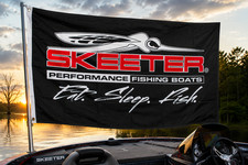 Skeeter Boats Flag 3x5 FT – Black Outdoor Performance Fishing Boat with Grommets picture