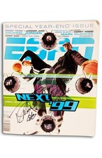 Vikings Randy Moss Nets Keith Van Horn signed ESPN Magazine W/Cert Autographed picture
