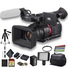 Panasonic AG-CX350 4K Camcorder (AG-CX350) W/Padded Case, 128 GB Memory Card, He picture