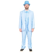 Dumb and Dumber Light Blue Tuxedo Halloween Costume Iconic Movie Outfit picture