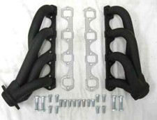 Small Block Ford 289 302 351W Windsor Black Street Rod Shorty Exhaust Headers picture