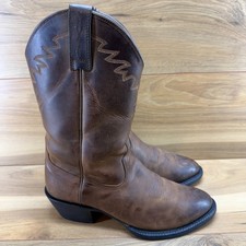 ARIAT Heritage Roper Mens Boots 7.5 D Brown Leather Ranch Rodeo Western picture