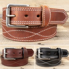 Amish Handmade Heavy Duty Work Tool Belt with Figure 8 Stitching - Yoder Leather picture