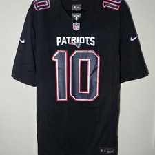 Drake Maye New England Patriots #10 Nike Game Jersey Men's L NWOT Black picture