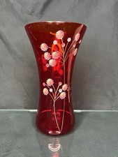 Signed #102/750- Custom Hand painted Fenton 2008 Amberina 