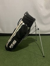 PING Vintage L8 Golf Bag Karsten Black White Silver picture