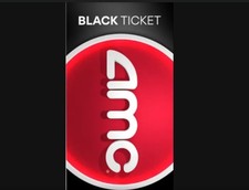 1 AMC Movie Theatres Black Ticket, No Expiration picture