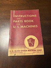 Vintage 1942 US Blind Stitch Machine Corp Parts Book Manual Model 88 78 89 128  picture