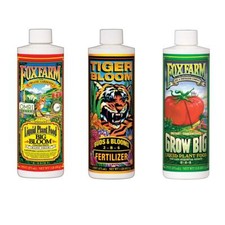 Fox Farm Big Bloom, Grow Big, Tiger Bloom Hydroponic Liquid Nutrient Soil picture