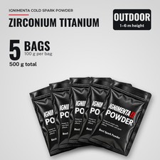 IGNIMENTA 5x100g Outdoor 1-6m Cold Spark Machine Zirconium Titanium Powder picture