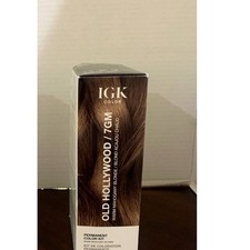 IGK Old Hollywood 7GM Warm Mahogany Blonde Permanent Color Kit New Sealed picture