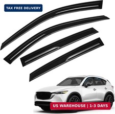 CX-5 Rain Guards - Window Visors for Mazda CX5 2017-2025 2026, Out-Channel Side picture