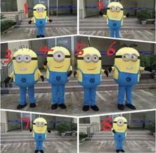 NEW Minion Mascot Costume Adult Cosplay Cartoon Character Outfit ~US SELLER picture