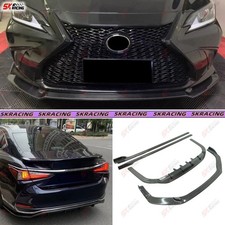 For Lexus ES250 ES300h 19+ Carbon Front Bumper Lip Rear Diffuser Side Skirts Kit picture