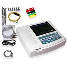 US Stock ECG1200G  Portable 12-Lead Touch Screen Digital ECG EKG Electrocardiog picture