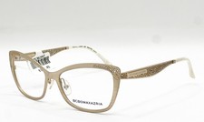 NEW BCBGMAXAZRIA BEATRIZ GOLD AUTHENTIC EYEGLASSES 53-15 picture