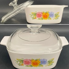 Corning Ware Summer Blush A-1 1/2-B Covered Casserole 1996-1998 Made in USA 1.5L picture