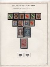 Germany France Occupation 1945-1949 Collection Of 175 Stamps Mint & Used picture
