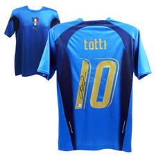 Francesco Totti Signed Italy FC Home Soccer Jersey #10 with Beckett Witness picture