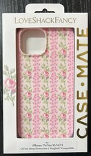 LoveShackFancy Case Mate Phone Case for iPhone 17e/16e/15/14/13 Pink NEW 🚚✅ picture