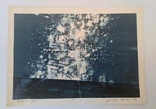 Original 1968 Joichi Hoshi Woodblock Print 