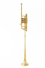 Flag Trumpet BB PITCH Shinning Brass With case super HARD CASE HERALD TRUMPET picture