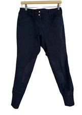 Equine Couture Horse Riding Schooling Breech Navy Embroidered Women’s 30 Pants picture