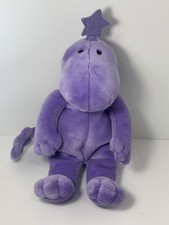 Vintage Gund Zwibble Dibble Purple Dinosaur Plush 14” RARE HTF picture