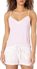 Calvin Klein Women's Modal Satin Lounge and Sleep Camisole Shirt, Pearly Pink, S picture