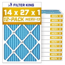 Filter King 14x27x1 Air Filter MERV 13, AC Furnace Filters (12-Pack) picture