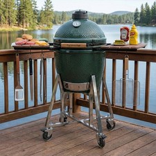 Big Geen Egg Stand for Large Big Green Egg, Stainless Steel Cart Perfect Fit BGE picture