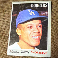Topps 1970 Topps Maury Wills Base Set #595 Los Angeles Dodgers MLB picture