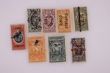 Ecuador 1880s-1920s Fiscal Postage Revenue Stamps Lot 8 Used picture