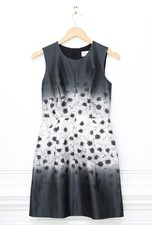 NWT Milly Camellia Coco Floral Mini Dress Gray Ombre Pockets Size 2 Retro Party picture
