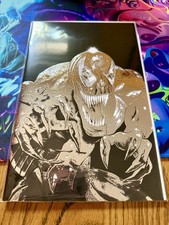 Lethal Paintbrush #1: Platinum Protector Embossed Spot Foil Kyle Willis Venom picture