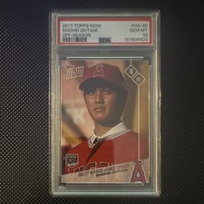 Topps Now 2017 Shohei Ohtani PSA 10 Rookie Insert Off-Season #OS-80 /17323 picture