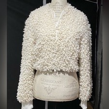 Tibi Cream Faux Fur Jacket picture