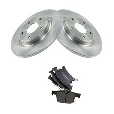 3-Piece Ceramic Rear Brake Pads & Rotors Kit for Chrysler Pacific 3.6L 2017-2019 picture